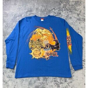 Vintage 90s Shonen Jump's Yu-Gi-Oh! Long Sleeve T-Shirt 1996 Youth XL Yu Gi Oh
